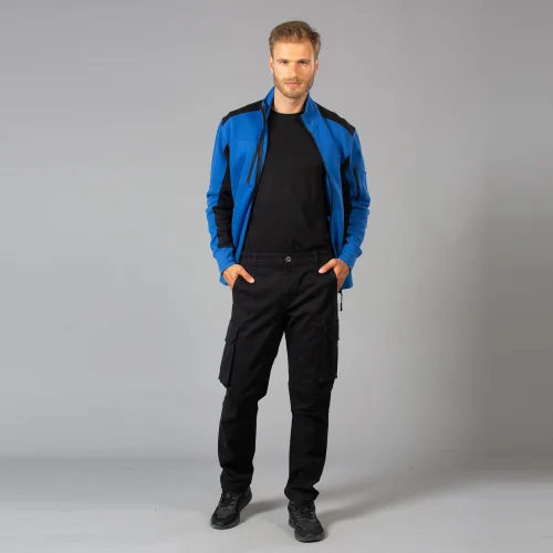 Pantalone multitasche Spalato cotone elasticizzato