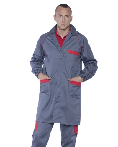 Camice unisex GST ITALY made in Italy Grigio / Rosso
