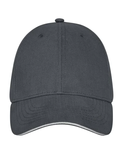 Cappellino Darton 6 pannelli cotone 100% visiera sandwich