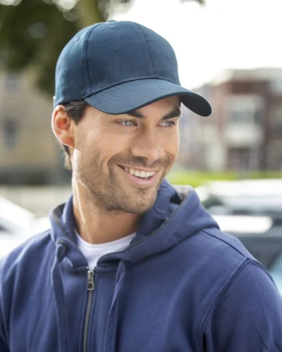 Cappellino Davis 6 pannelli, cotone 100%, chiusura in metallo