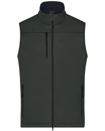 Gilet Softshell Uomo, 3 Strati, Antivento, Riciclato