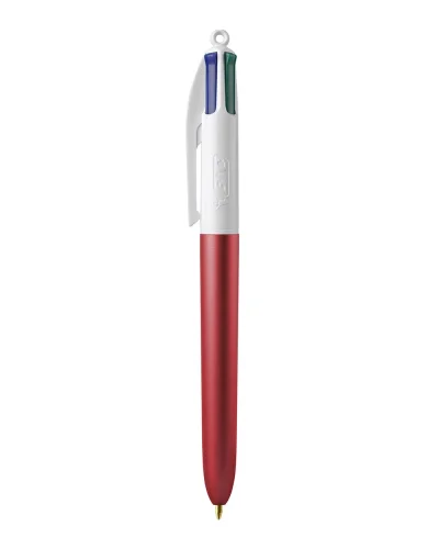 BIC 4 Colours Glacé Penna 5 Colori Smaltati, Plastica