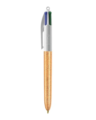 BIC 4 Colours Glacé Penna 5 Colori Smaltati, Plastica