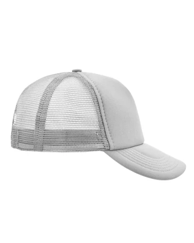 Cappellino Mesh Cap 5 pannelli, poliestere, taglia unica Light Grey