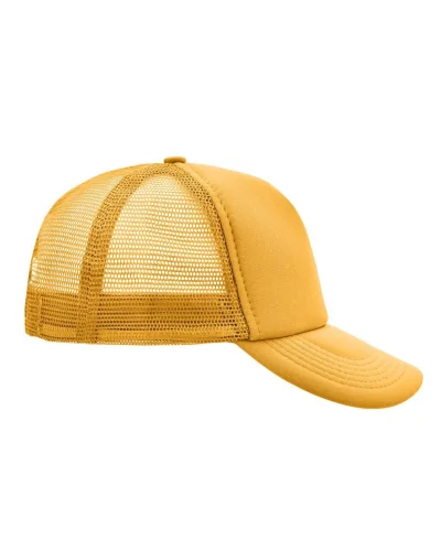 Cappellino Mesh Cap 5 pannelli, poliestere, taglia unica Gold Yellow