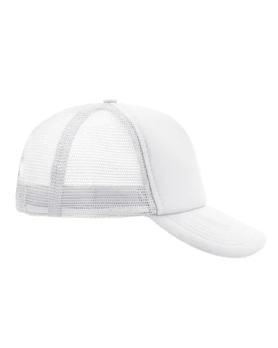 Cappellino Mesh Cap 5 pannelli, poliestere, taglia unica White