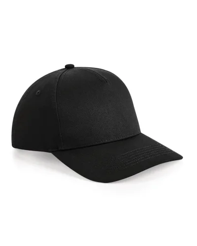 Cappellino Snapback Urbanwear 5 Pannelli, Poliestere-Cotone Black