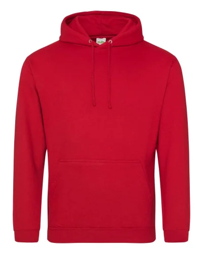 Felpa con cappuccio unisex BIO Regular Fire Red