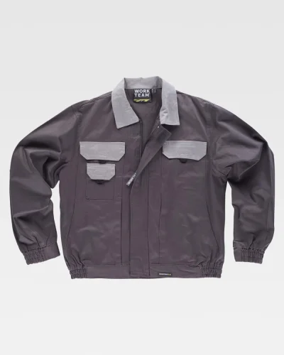 Giacca con zip nascosta, tessuto nylon resistente