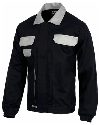 Giacca con zip nascosta, tessuto nylon resistente