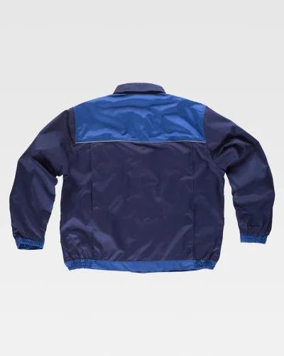 Giacca con zip, nylon waterproof e dettagli riflettenti