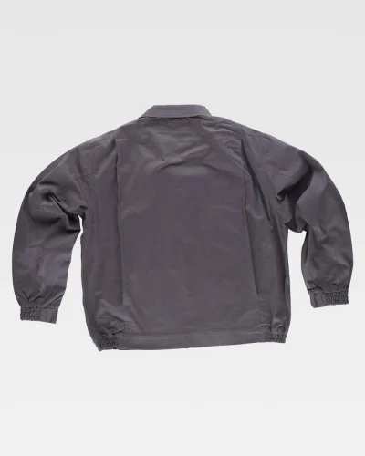 Giacca casual con elastico in vita e dettagli zip argento