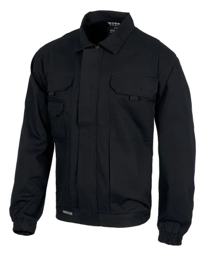 Giacca casual con elastico in vita e dettagli zip argento