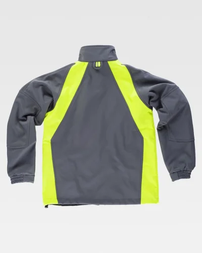 Giacca Workshell, nylon, rinforzi gomiti, zip tasche