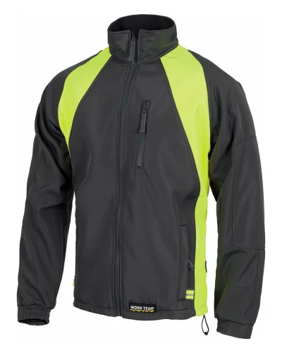 Giacca Workshell, nylon, rinforzi gomiti, zip tasche