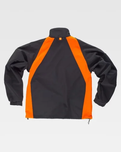 Giacca Workshell, nylon, rinforzi gomiti, zip tasche