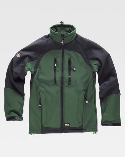 Giacca Workshell Antivento Uomo  Nera Raglan 3XL Disponibile