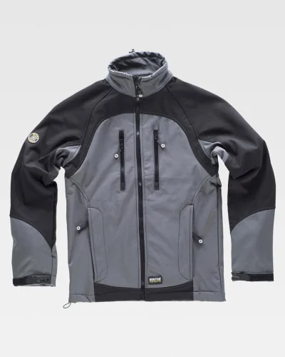 Giacca Workshell Antivento Uomo  Nera Raglan 3XL Disponibile