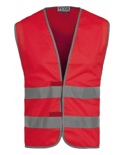 Gilet alta visibilità EN20471 Classe 2 Velcro Poliestere