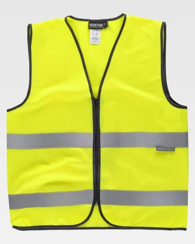 Gilet alta visibilità EN ISO 20471 Poliestere zip