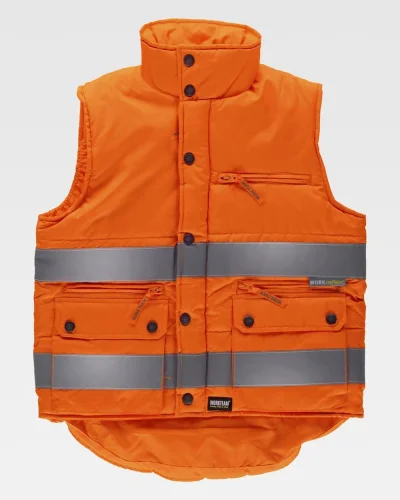 Gilet Alta Visibilità Fluo Certificato EN ISO 20471 100% Cotone
