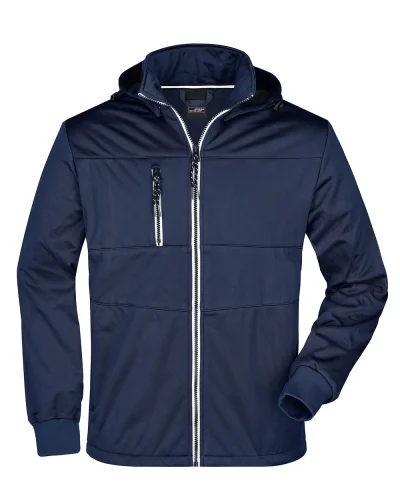 Giacca Softshell Uomo 100% Poliestere 290g Navy/navy/white
