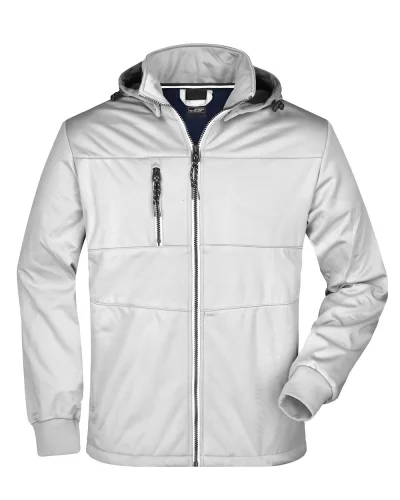 Giacca Softshell Uomo 100% Poliestere 290g White/white/navy