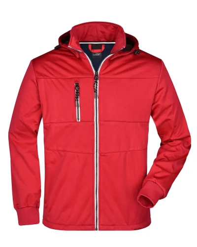 Giacca Softshell Uomo 100% Poliestere 290g Red/navy-white