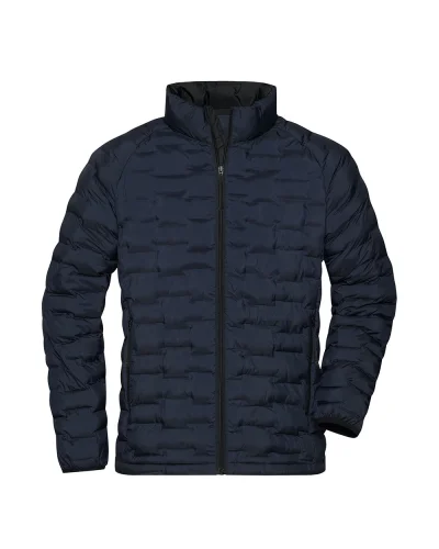 Giacca Uomo imbottita DuPont Sorona, 100% poliestere riciclato Navy-matt