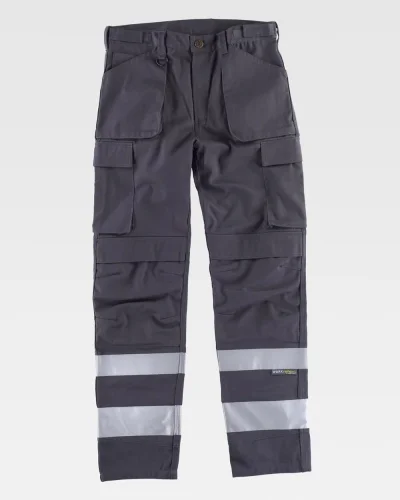 Pantalone Alta Visibilità , Multitasche, Bande Riflettenti CONVOY