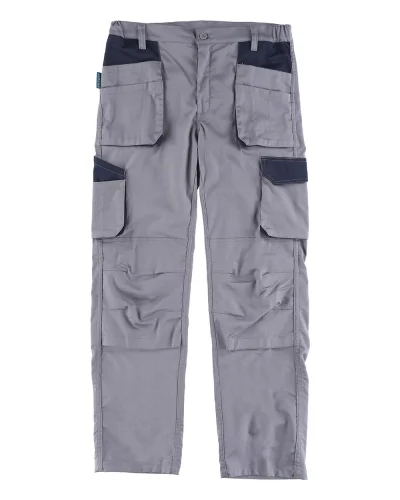 WORKMAN Pantalone multitasche elasticizzato con ginocchiere