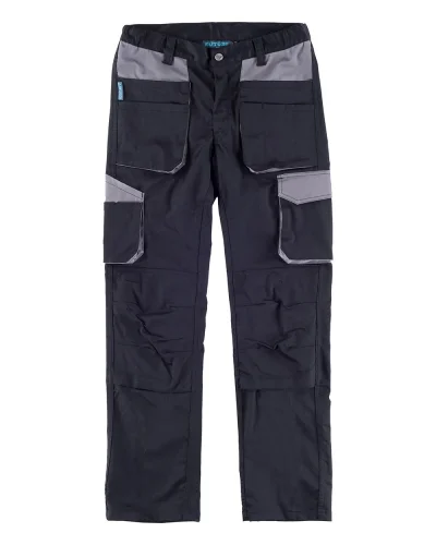 WORKMAN Pantalone multitasche elasticizzato con ginocchiere