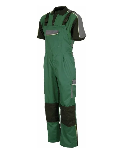 Salopette da lavoro estiva multitasche DARK GREEN