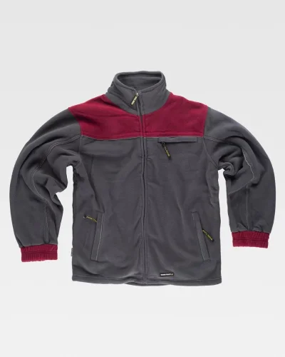 PILE WORKWEAR ARANCIO DETTAGLI RIFLETTENTI ZIP TASCHE POLIESTERE