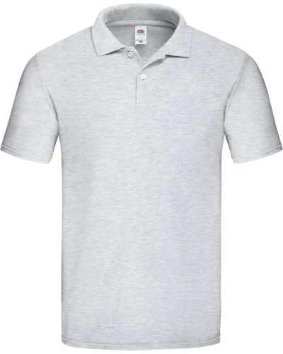 Polo uomo cotone 185g/m² manica corta Regular Heather grey