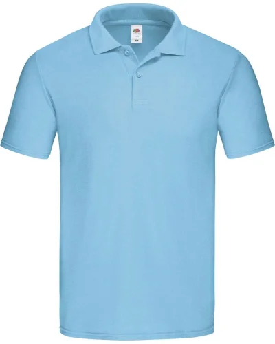 Polo uomo cotone 185g/m² manica corta Regular Sky blue