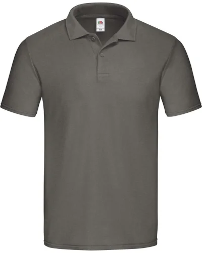 Polo uomo cotone 185g/m² manica corta Regular Light graphite