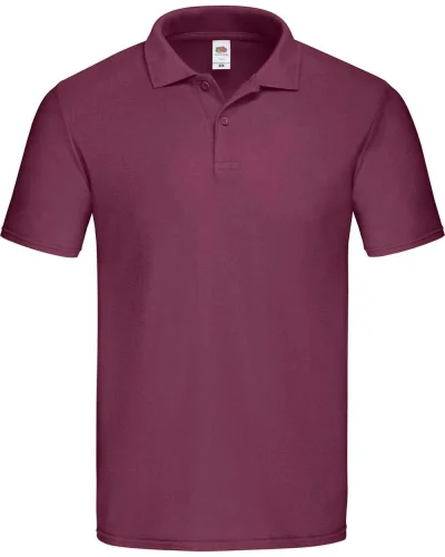 Polo uomo cotone 185g/m² manica corta Regular Burgundy