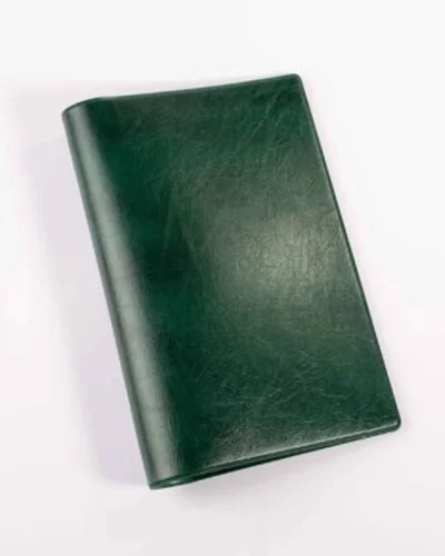 Porta documenti Mexico 2 ante similpelle nera con porta card Verde scuro