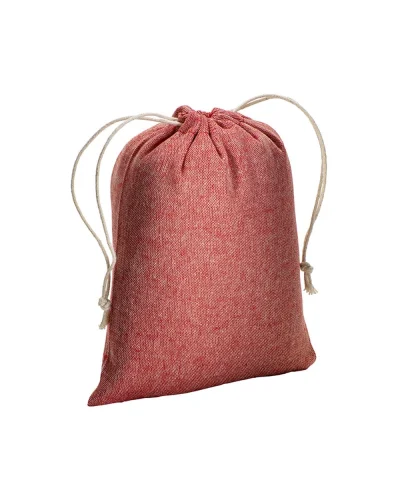 Sacchetto regalo cotone riciclato con chiusura pratica