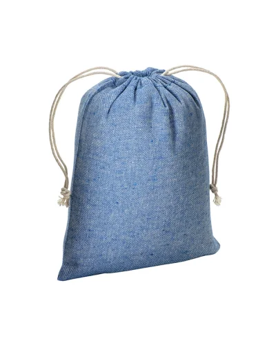 Sacchetto regalo cotone riciclato con chiusura pratica