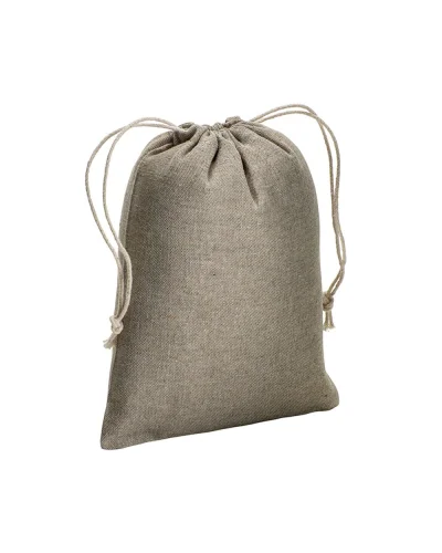 Sacchetto regalo cotone riciclato con chiusura pratica