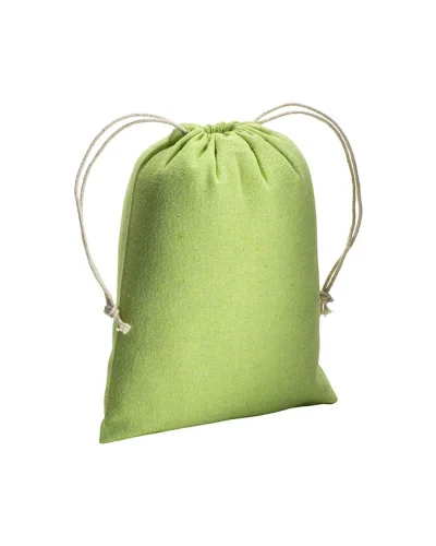 Sacchetto regalo cotone riciclato con chiusura pratica