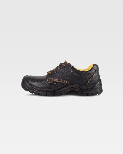 Scarpa antinfortunistica S1P SRC in pelle nera con puntale acciaio