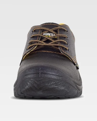 Scarpa antinfortunistica S1P SRC in pelle nera con puntale acciaio
