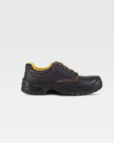 Scarpa antinfortunistica S1P SRC in pelle nera con puntale acciaio