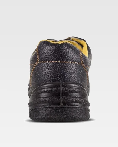 Scarpa antinfortunistica S1P SRC in pelle nera con puntale acciaio