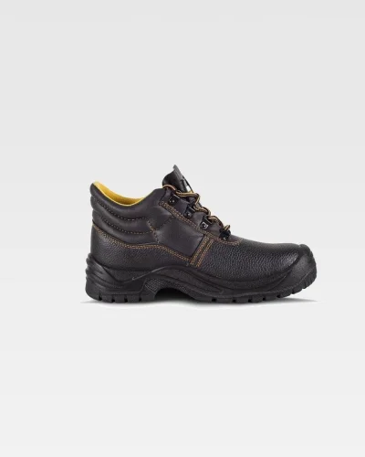Scarponcino uomo in pelle nera S1P SRC, antiscivolo, SteelPro