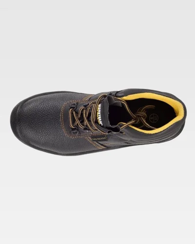 Scarponcino uomo in pelle nera S1P SRC, antiscivolo, SteelPro