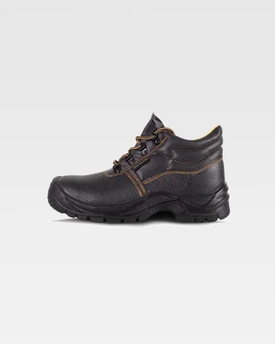 Scarponcino uomo in pelle nera S1P SRC, antiscivolo, SteelPro